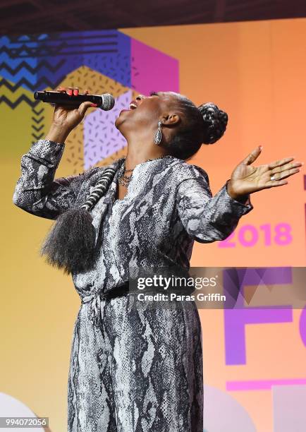Regina Belle performs onstage during the 2018 Essence Festival presented by Coca-Cola at Ernest N. Morial Convention Center on July 8, 2018 in New...