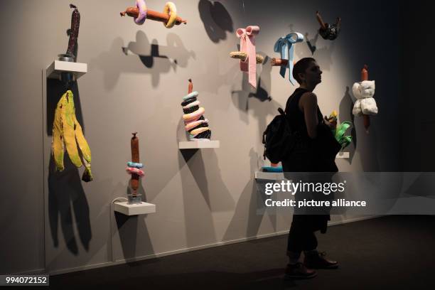 View of the installation "Worship" of the artists Nathalie Djurberg and Hans Berg at the museum Frieder Burda in Berlin, Germany, 11 September 2017....