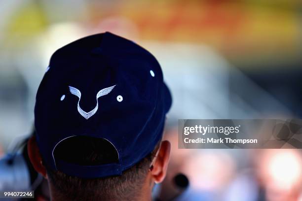 Lewis Hamilton of Great Britain and Mercedes GP prepares to drive on the grid before the Formula One Grand Prix of Great Britain at Silverstone on...