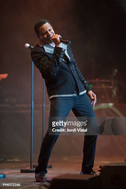 Jackie Jackson of The Jacksons performs on stage during Festival Jardins Palau de Pedralbes on July 8, 2018 in Barcelona, Spain.