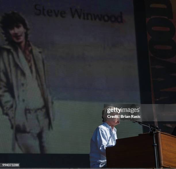 Steve Winwood performs live at Barclaycard present British Summer Time Hyde Park at Hyde Park on July 8, 2018 in London, England.