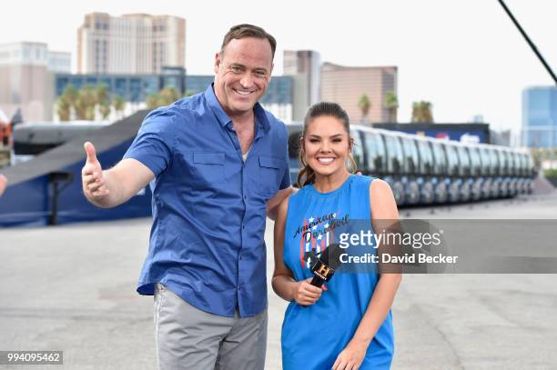 Matt Iseman and Kimberly Pressler attend HISTORY's Live Event "Evel Live" on July 8, 2018 in Las Vegas, Nevada.