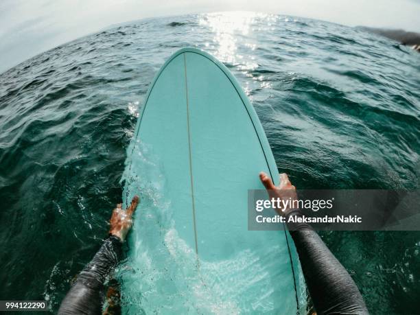 catching the waves - surf stock pictures, royalty-free photos & images