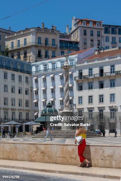 praça de municipio, lisbon, portugal - municipio stock-fotos und bilder