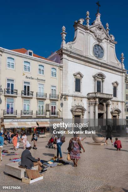 igreja de são domingos, li̇sbon - igreja fotografías e imágenes de stock