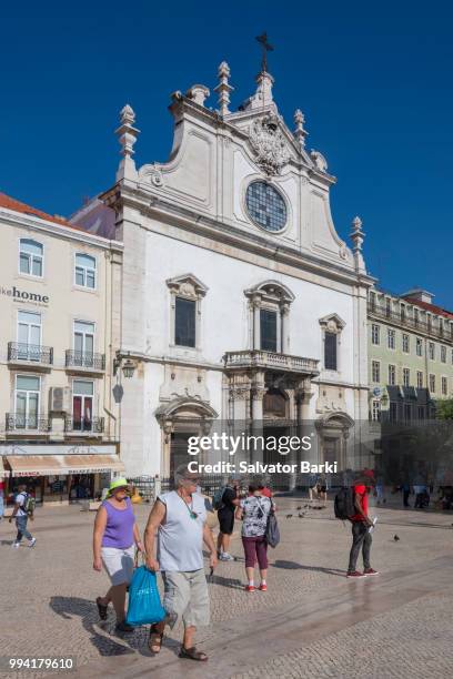 igreja de são domingos, li̇sbon - igreja stockfoto's en -beelden