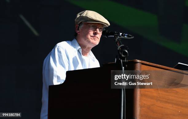 Steve Winwood performs on the Great Oak Stage at Barclaycard Presents British Summer Time Hyde Park at Hyde Park on July 8, 2018 in London, England.