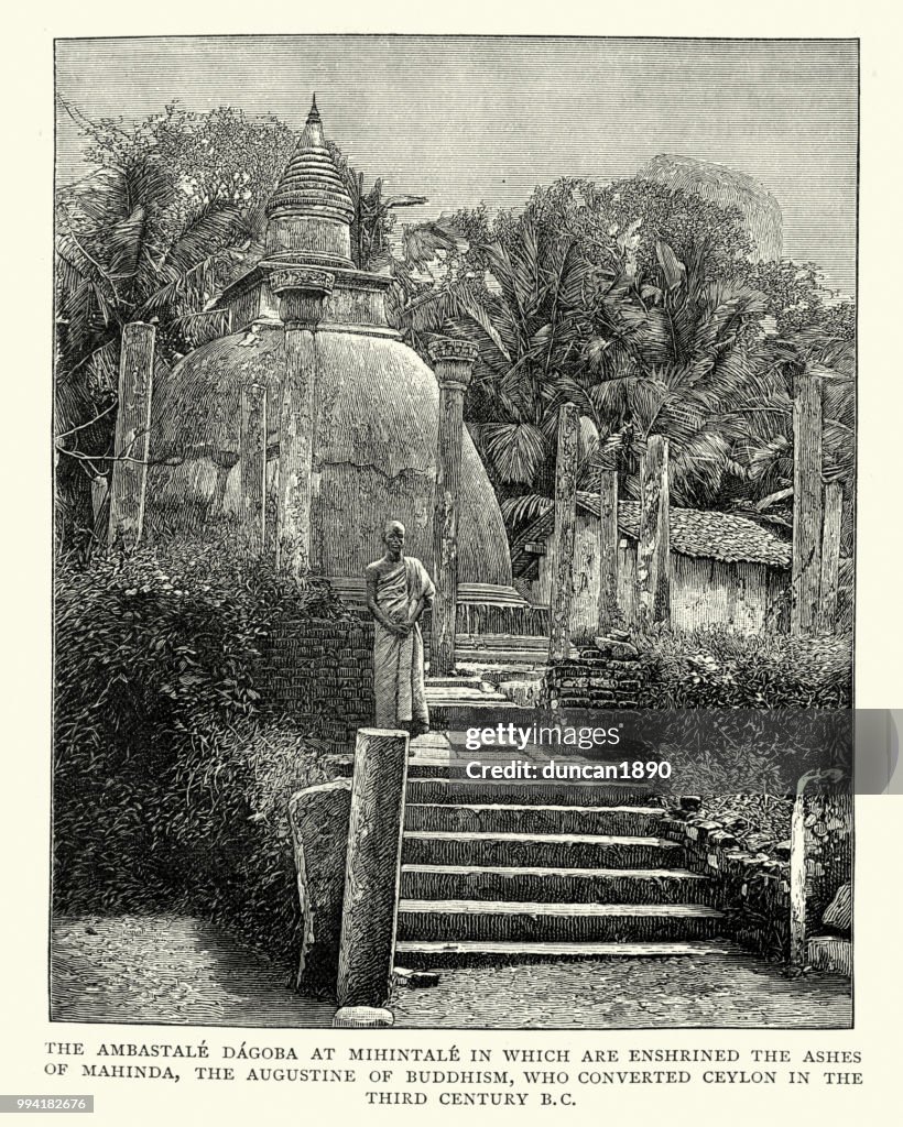 Ambastala dagaba (stupas) at Mihintale, Sri Lanka
