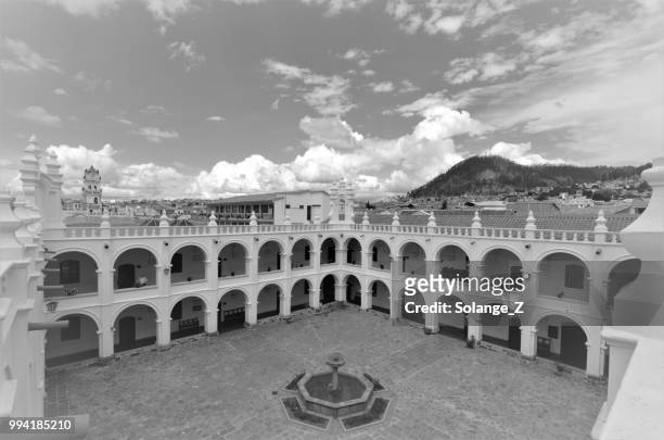 the convent of san felipe neri in sucre bolivia - sucre stock pictures, royalty-free photos & images
