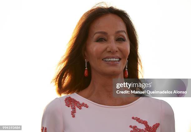 Isabel Preysler attends Arts, Sciences and Sports Telva Awards 2018 at Palau de Les Arts Reina Sofia on July 3, 2018 in Valencia, Spain.