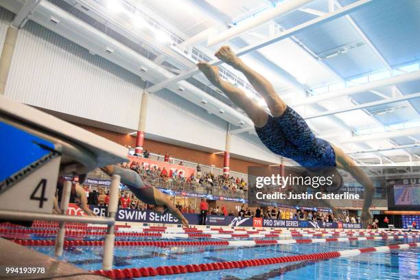 Kelsi Dahlia competes in the women's 200m butterfly at the 2018 TYR Pro Series on July 8, 2018 in Columbus, Ohio.