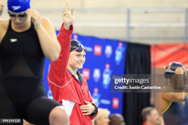 Kelsi Dahlia at the 2018 TYR Pro Series on July 8, 2018 in Columbus, Ohio.