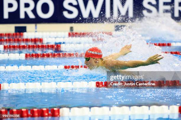 Chase Kalisz competes in the men's 200m butterfly final at the 2018 TYR Pro Series on July 8, 2018 in Columbus, Ohio.