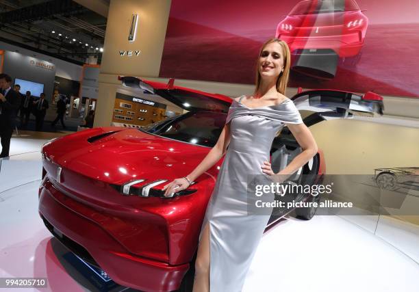 Of the Chinese automobile manufacturer Wey is presented at the Internationale Automobil-Ausstellung in Frankfurt am Main, Germany, 13 September 2017....