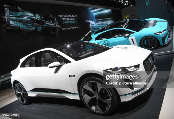 Jaguar's SUV 'I-Pace Concept' with eletric drive is presented at the Internationale Automobil-Ausstellung in Frankfurt am Main, Germany, 13 September...