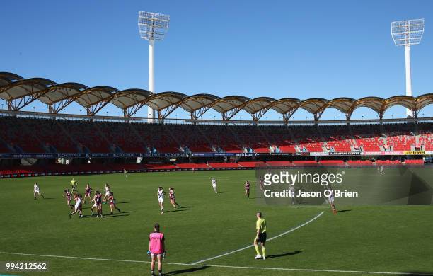 General view during the AFLW U18 Championships match between Queensland and Vic Country at Metricon Stadium on July 9, 2018 in Gold Coast, Australia.