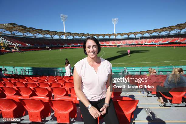 Of AFLW Nicole Livingstone during the AFLW U18 Championships match between Queensland and Vic Country at Metricon Stadium on July 9, 2018 in Gold...