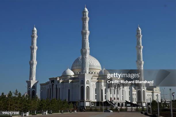 The Hazrat Sultan Mosque in Astana, capital city of Kazakhstan, 2016.