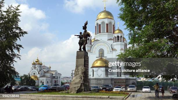 July 2018, Russia, Yekaterinburg: The Church on Blood in Honour of All Saints Resplendent in the Russian Land. The Russian Orthodox church stands on...