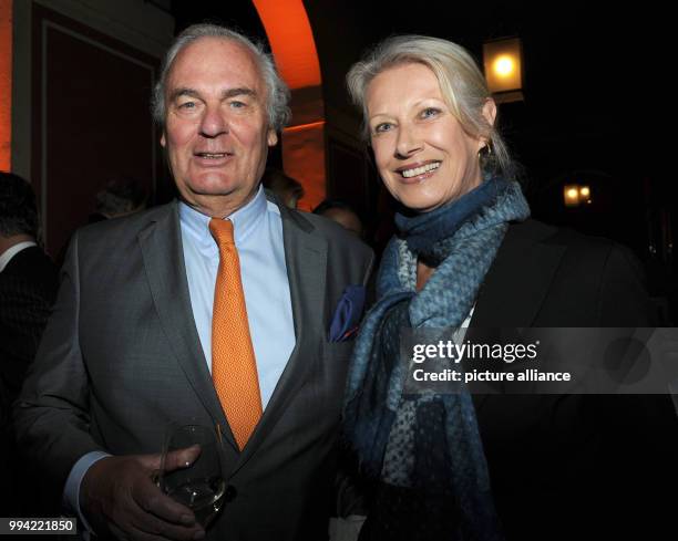 Baron Hasso and Baroness Michaela von Senden at the Dorotheum reception in Munich, Germany, 13 September 2017. The auction house is holding an...