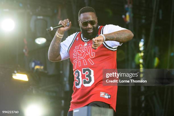 Rick Ross performs during Wireless Festival 2018 at Finsbury Park on July 8th, 2018 in London, England.