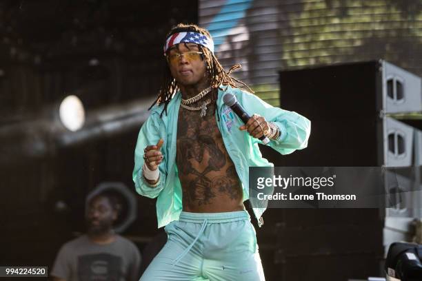 Swae Lee of Rae Sremmurd performs during Wireless Festival 2018 at Finsbury Park on July 8th, 2018 in London, England.