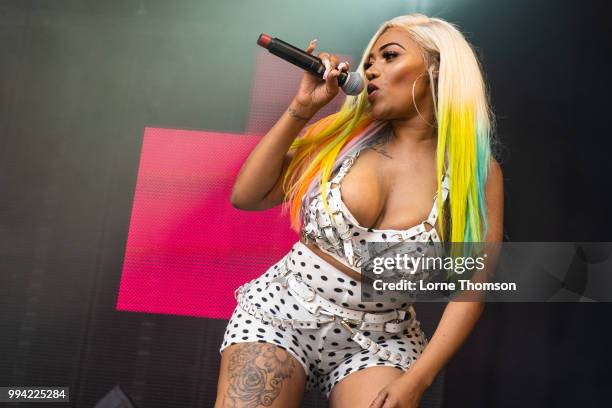 Lisa Mercedez performs during Wireless Festival 2018 at Finsbury Park on July 8th, 2018 in London, England.