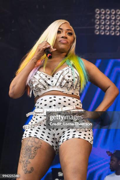 Lisa Mercedez performs during Wireless Festival 2018 at Finsbury Park on July 8th, 2018 in London, England.