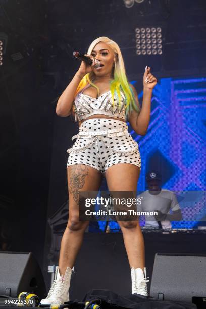 Lisa Mercedez performs during Wireless Festival 2018 at Finsbury Park on July 8th, 2018 in London, England.