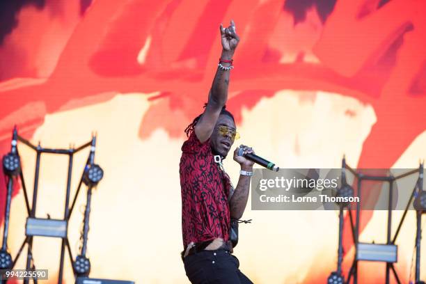 Lil Uzi Vert performs during Wireless Festival 2018 at Finsbury Park on July 8th, 2018 in London, England.