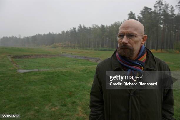Rainer Schulze, Professor of Modern European History at the University of Essex, visits the Bergen-Belsen concentration camp in Germany, 2015.