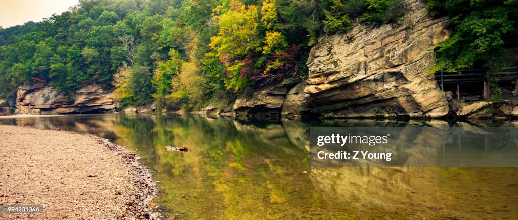 Fall Riverside Fall River High-Res Stock Photo - Getty Images