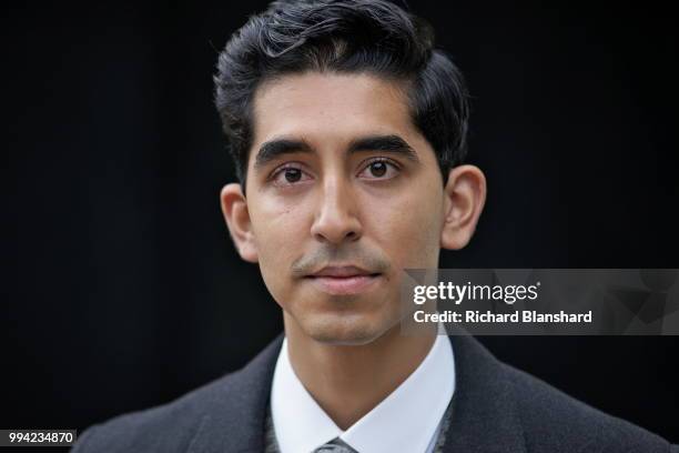 British actor Dev Patel as Indian mathematician Srinivasa Ramanujan in the biographical film 'The Man Who Knew Infinity', 2015.