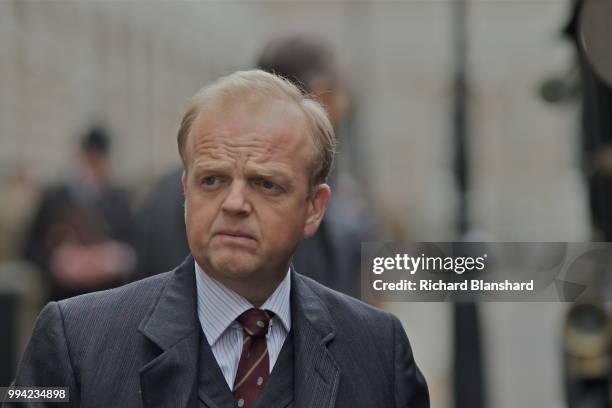 British actor Toby Jones as English mathematician John Edensor Littlewood in the biographical film 'The Man Who Knew Infinity', 2015.