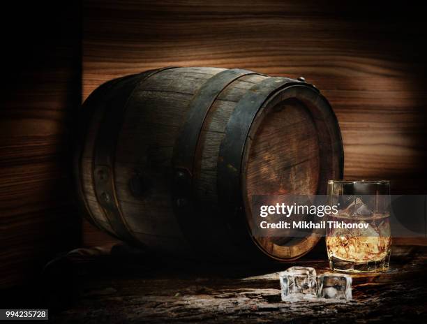 barrel and whiskey - whisky distillery stock pictures, royalty-free photos & images