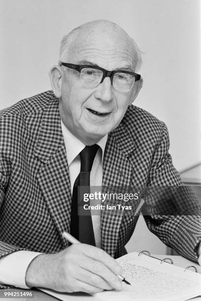 British accountant Sir Kenneth Cork , the Lord Mayor of London Elect, at his home in Missenden, Buckinghamshire, October 1978.