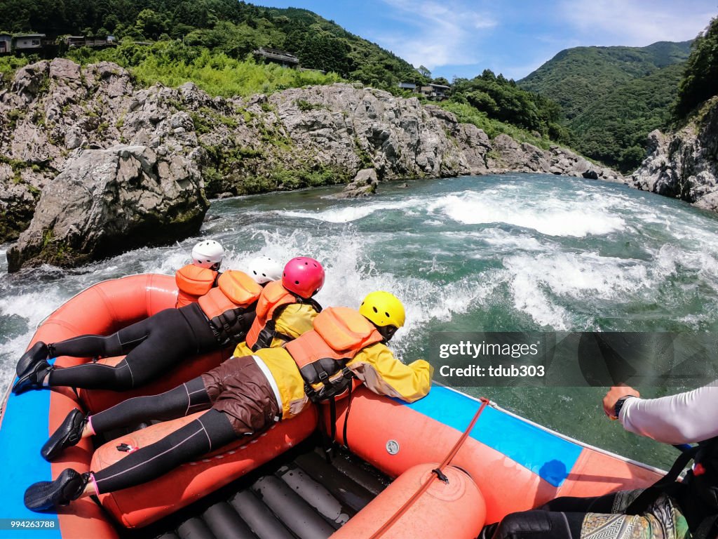 白い水ラフティング遠足のビューの個人的なポイント