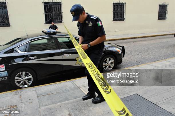 メキシコ警察 - 庇護者 ストックフォトと画像