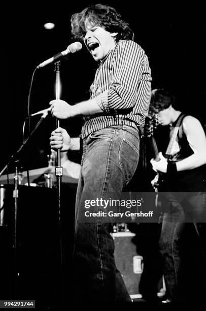 American Rock, County, and Folk musician John Cougar performs at Greenwich Village's Bottom Line nightclub, New York, New York, September 10, 1979....