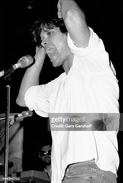 American Rock, County, and Folk musician John Cougar performs at Greenwich Village's Bottom Line nightclub, New York, New York, September 10, 1979.