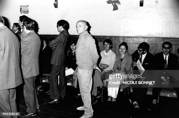 Klaus Barbie, ancien chef de la Gestapo de Lyon, a la prison San Pedro a la Paz en mai 1973 a La Paz, Bolivie.
