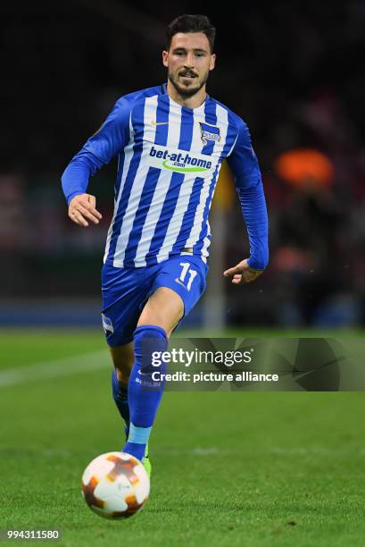 Hertha's Mathew Leckie during the Europa League soccer match between Hertha BSC and Athletic Bilbao, group phase, group J, 1. Match day in the...