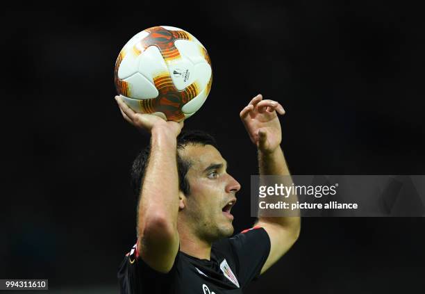 Bilbao's I-igo Lekue Martínez in action during the Europa League soccer match between Hertha BSC and Athletic Bilbao, group phase, group J, 1. Match...