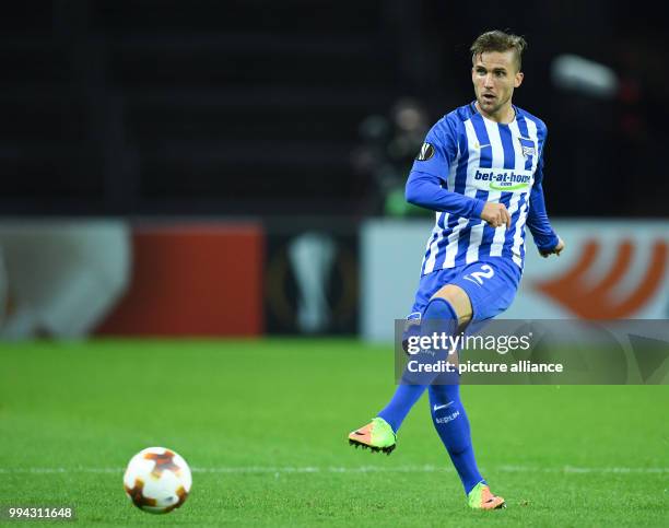 Hertha's Peter Pekarik during the Europa League soccer match between Hertha BSC and Athletic Bilbao, group phase, group J, 1. Match day in the...