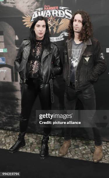 The Dutch band Dool arriving at the Metal Hammer Awards in Berlin, Germany, 15 September 2017. Photo: Jörg Carstensen/dpa