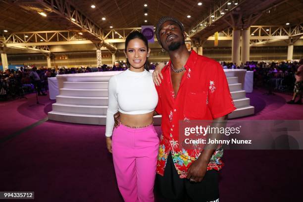 Rocsi Diaz and Luke James attend the 2018 Essence Festival - Day 3 on July 8, 2018 in New Orleans, Louisiana.