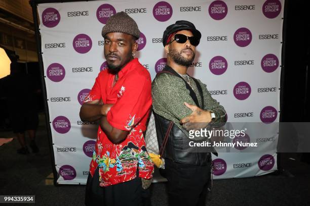 Luke James and Rotimi attend the 2018 Essence Festival - Day 3 on July 8, 2018 in New Orleans, Louisiana.