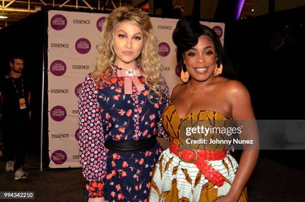 Jenn Lyon and Niecy Nash attend the 2018 Essence Festival - Day 3 on July 8, 2018 in New Orleans, Louisiana.