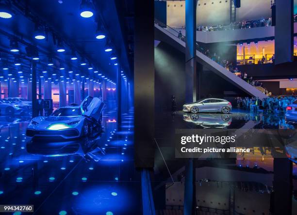 An AMG-sports car , and a E-Mercedes are presented in Frankfurt am Main, Germany, 16 September 2017. The International Motor Show Germany takes place...