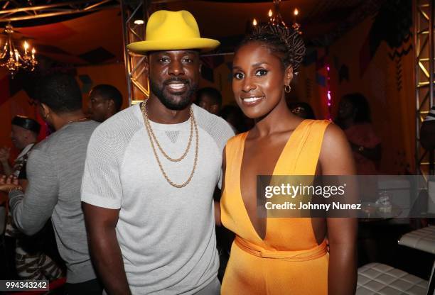 Lance Gross and Issa Rae attend the 2018 Essence Festival - Day 3 on July 8, 2018 in New Orleans, Louisiana.